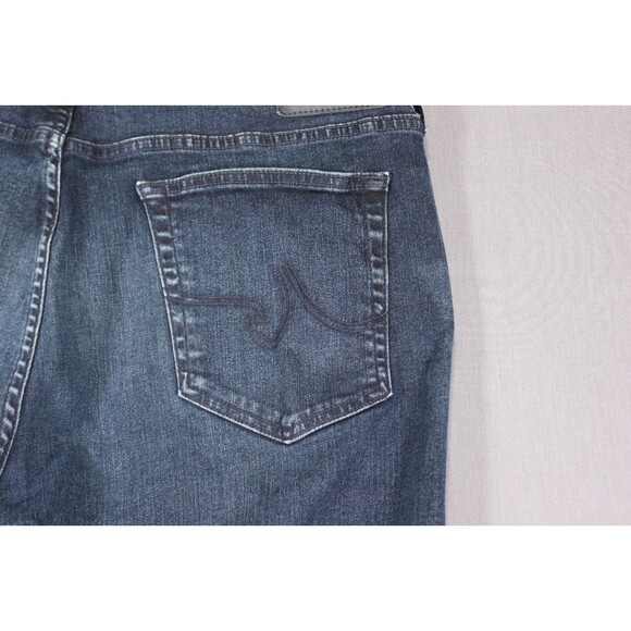 AG Adriano Goldschmied The Everett Slim Straight Jeans Men Blue Distressed 40X30 - Picture 3 of 13